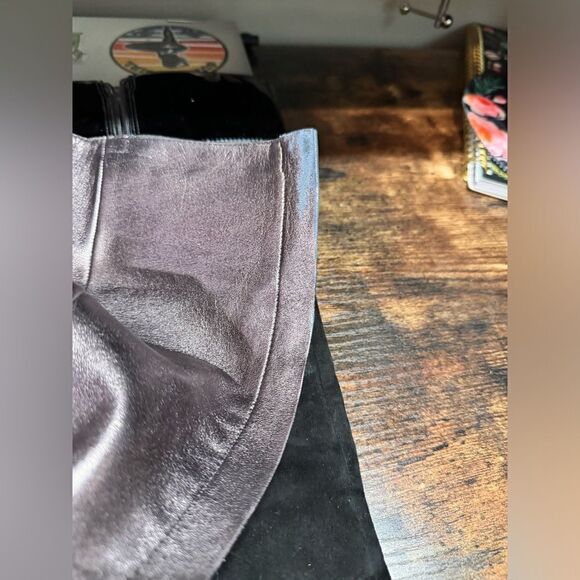 Via Spiga Black patent leather and suede boots size 7.5 - Picture 5 of 12